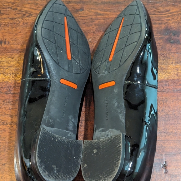 Rockport Total Motion Adelyn Ballet Flat- Black Patent- Size 9 EUC - Picture 6 of 8